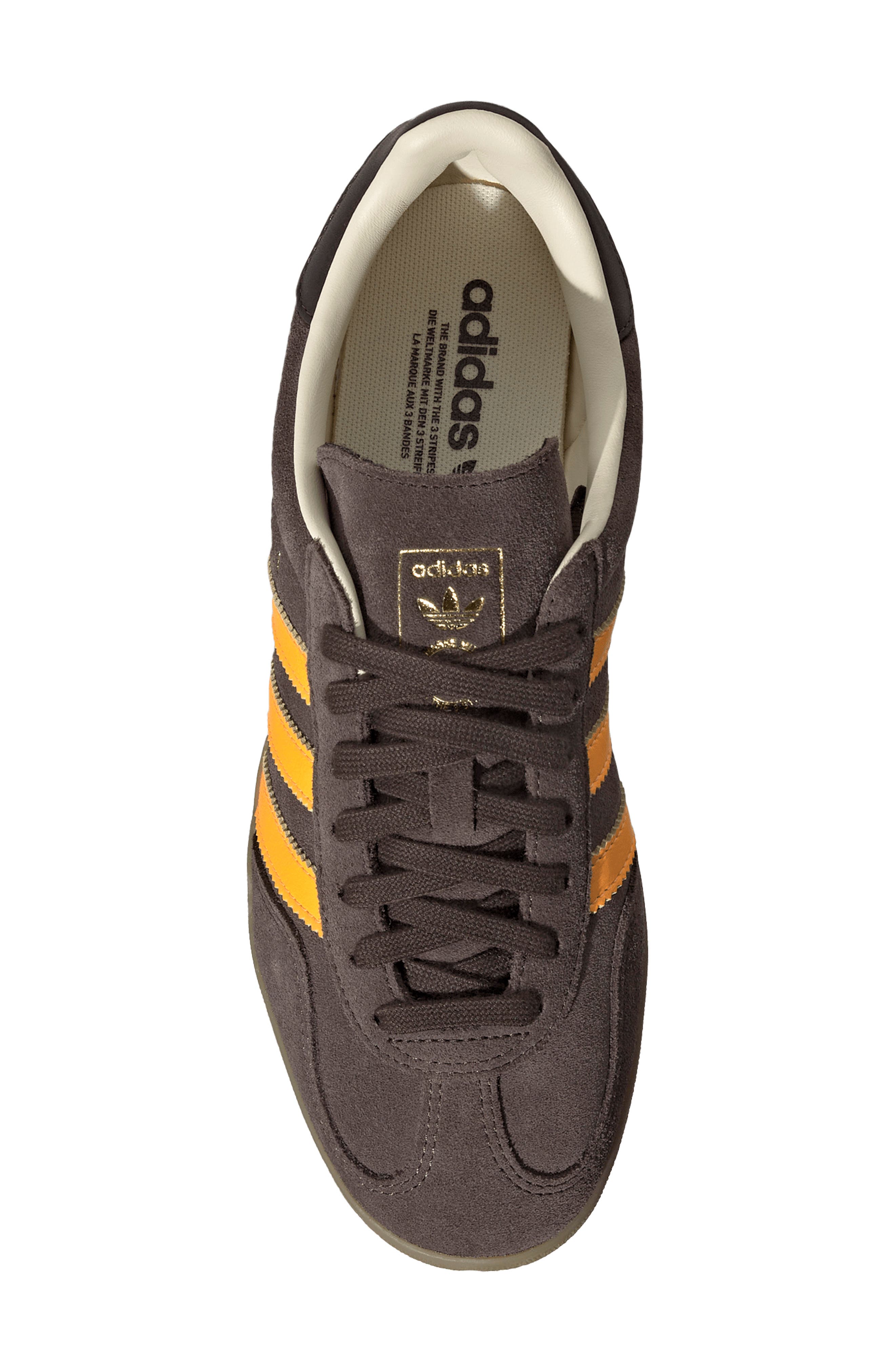 adidas Gazelle Indoor Sneaker, Alternate, color, Brown/Luta