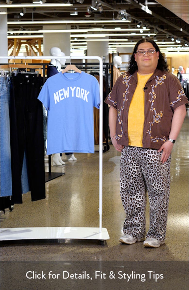 New York Crop Graphic Baby Tee, sales video thumbnail