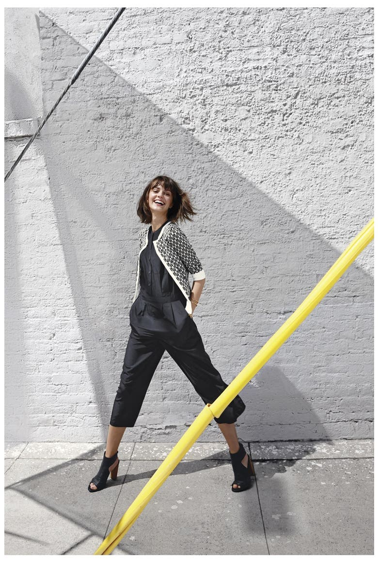 Crop Wide Leg Jumpsuit, Alternate, color, BLACK