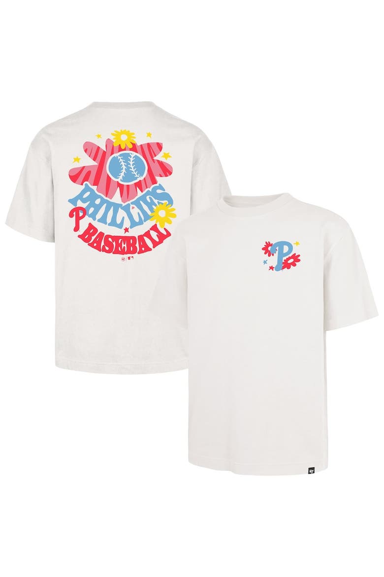 Men's '47 Cream Philadelphia Phillies Flora Foundation T-Shirt, Main, color, Cream