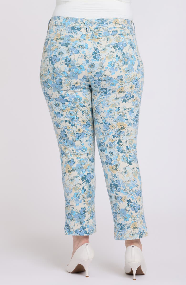 NYDJ Sheri Slim Ankle Jeans, Alternate, color, Blue Blooms