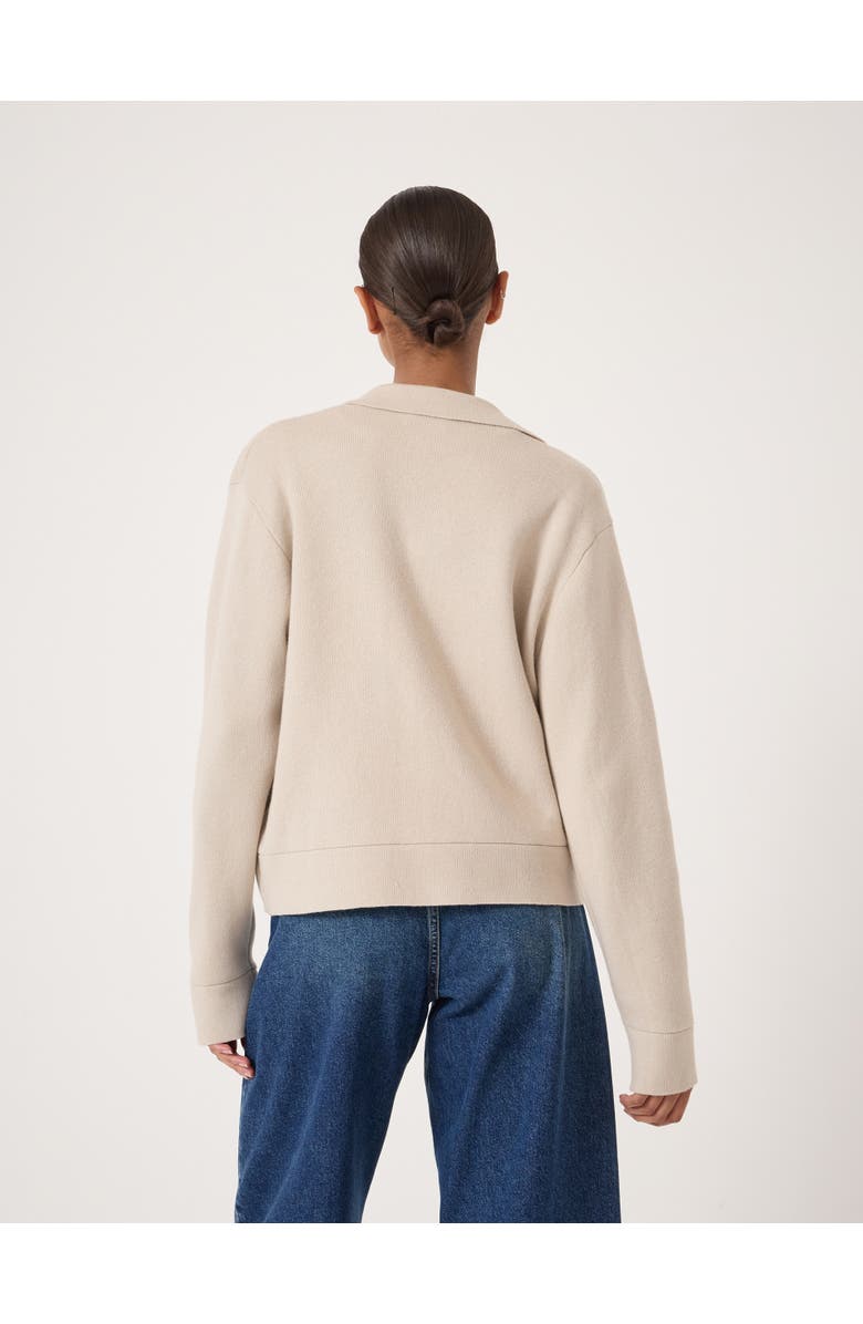 Hush Knitted Zip Front Jacket, Alternate, color, Stone White