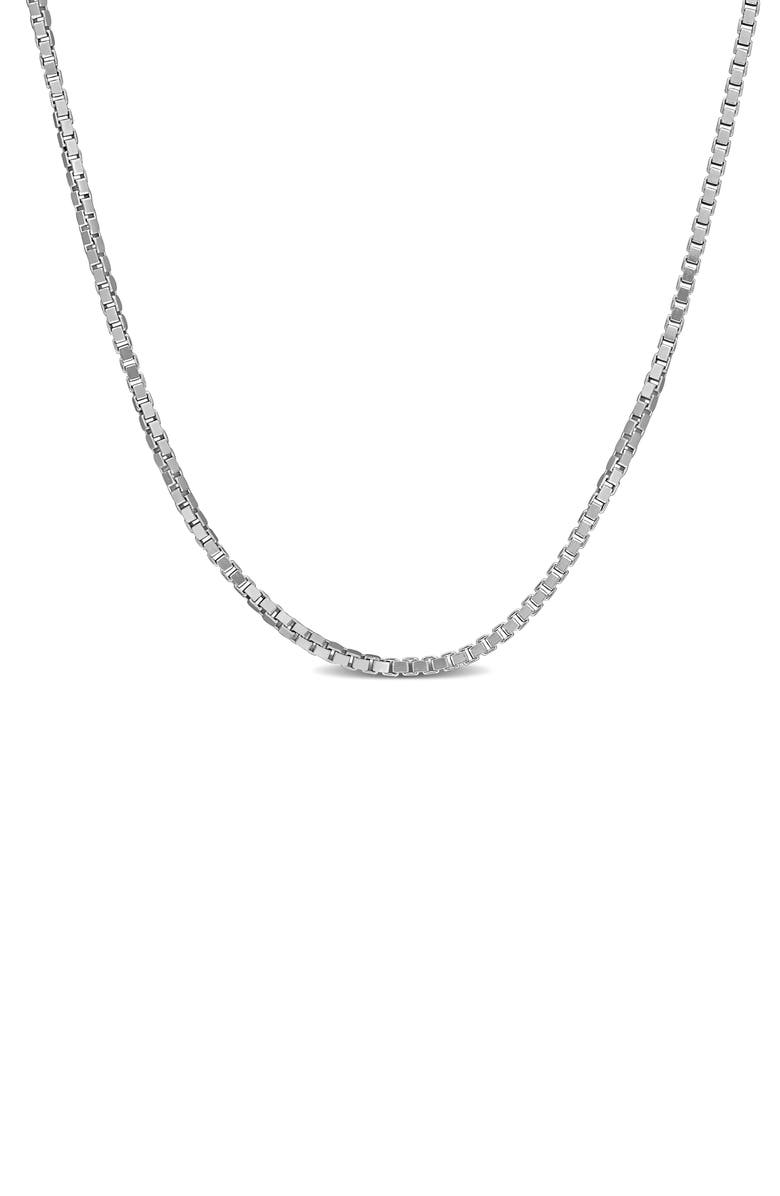 DELMAR Box Link Chain Necklace, 0.80mm, Main, color,