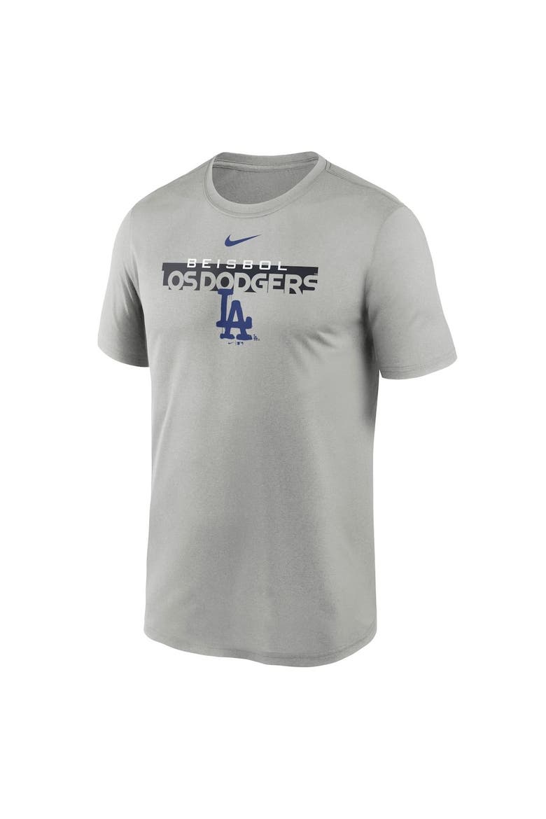 Men's Nike Gray Los Angeles Dodgers City Connect Legend Performance T-Shirt, Alternate, color, Gray