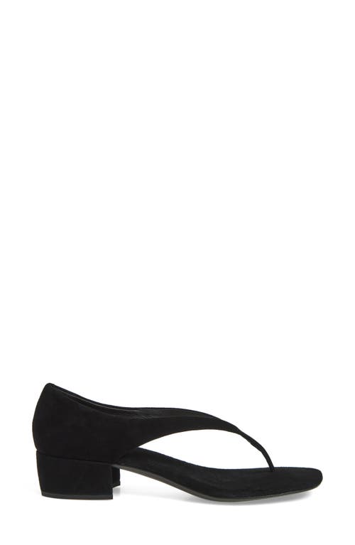 Jeffrey Campbell Emelie Kitten Heel Sandal In Black Suede