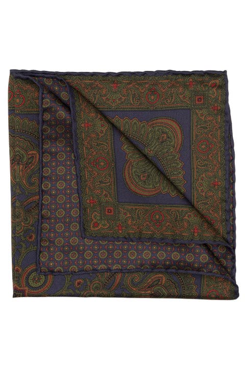 Lario - Double Sided Silk Pocket Square for Men