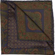 Elizabetta Lario - Double Sided Silk Pocket Square for Men