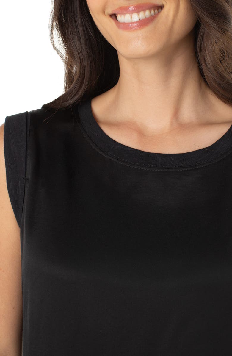 Liverpool Los Angeles Sleeveless Satin Top, Alternate, color,