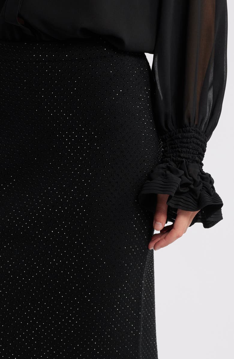 KOBI HALPERIN Winslet Beaded Skirt, Alternate, color, Black