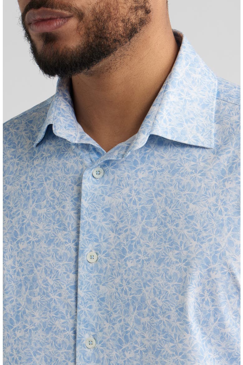 James OoohCotton® Floral Button-Up Shirt, Alternate, color, AIR BLUE