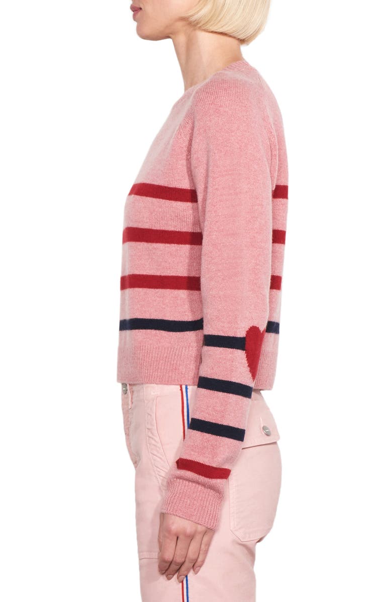 Sundry Stripe Wool & Cashmere Sweater, Alternate, color, 