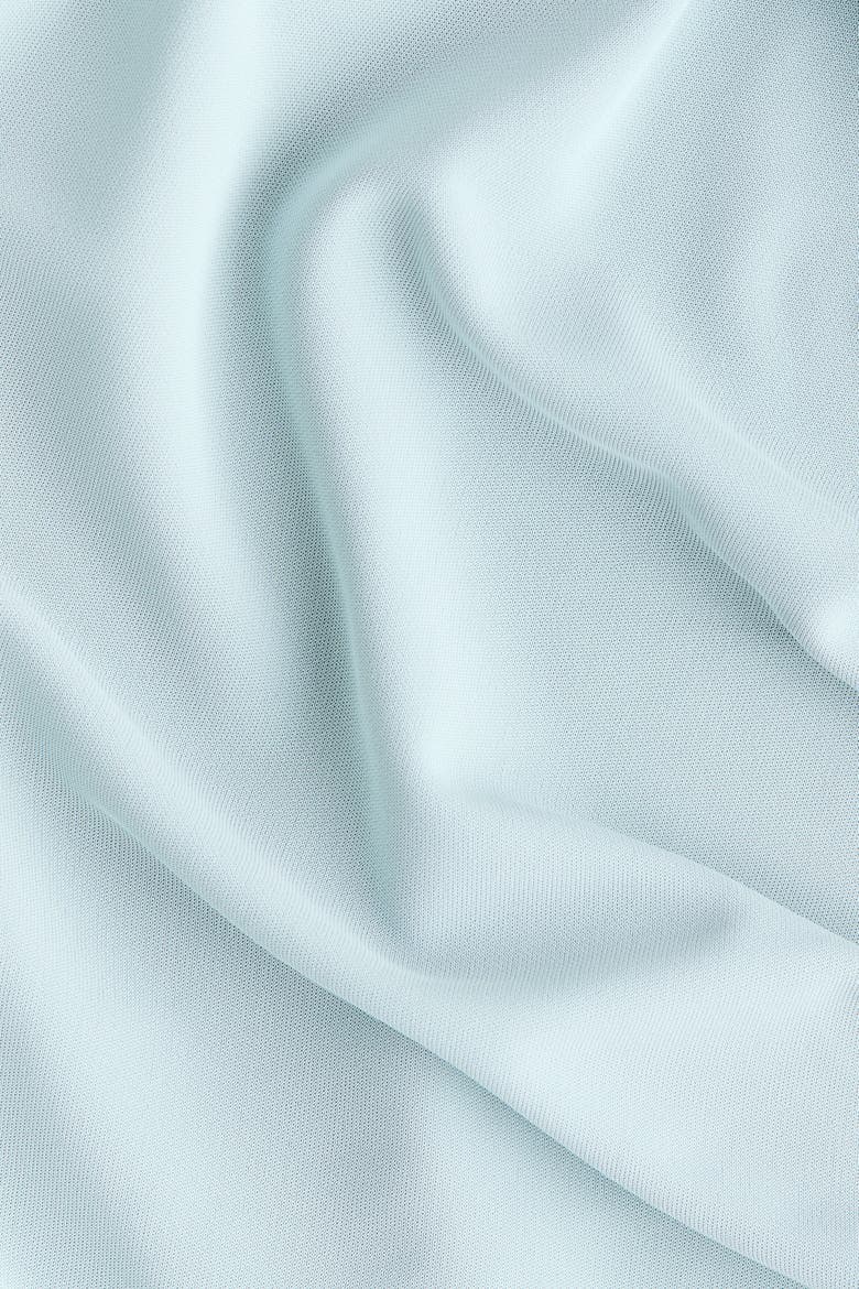 Draped Jersey Dress, Alternate, color, Light dusty turquoise