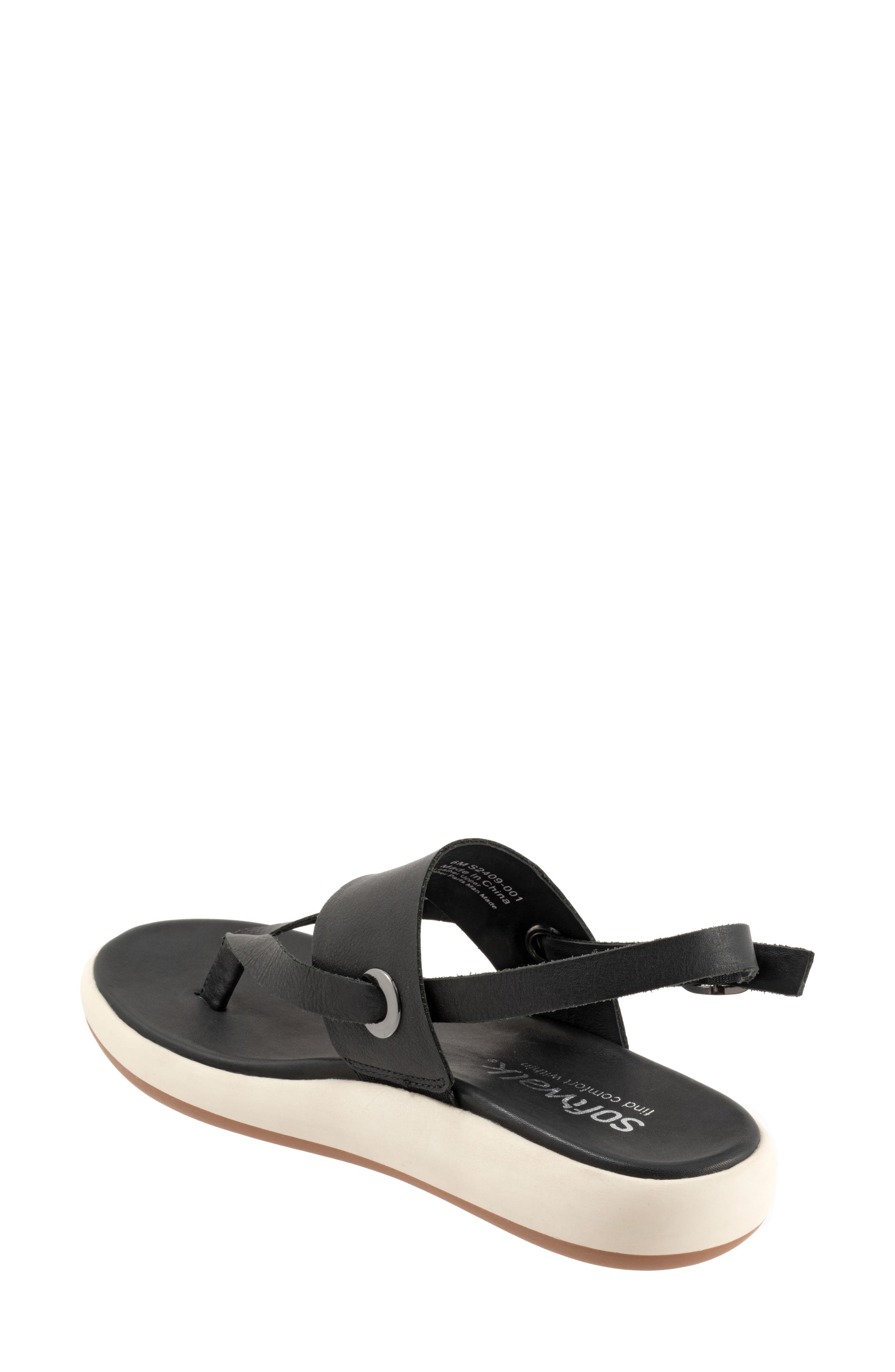 SoftWalk<sup>®</sup> Joliet Slingback Sandal, Alternate, color, Black