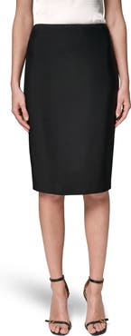 Donna Karan New York Stretch Crepe Pencil Skirt