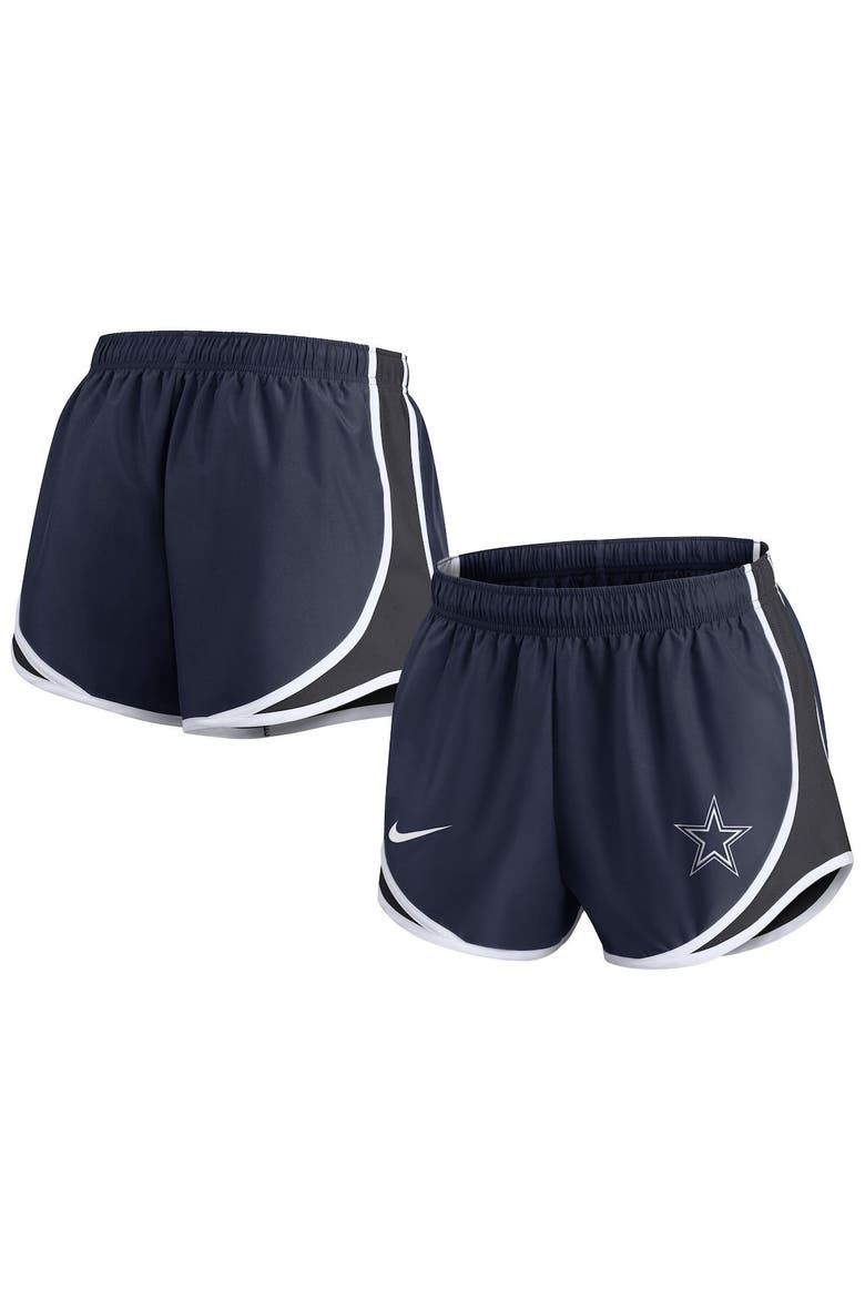 Women's Nike Navy Dallas Cowboys Plus Size Tempo Shorts, Main, color, Navy