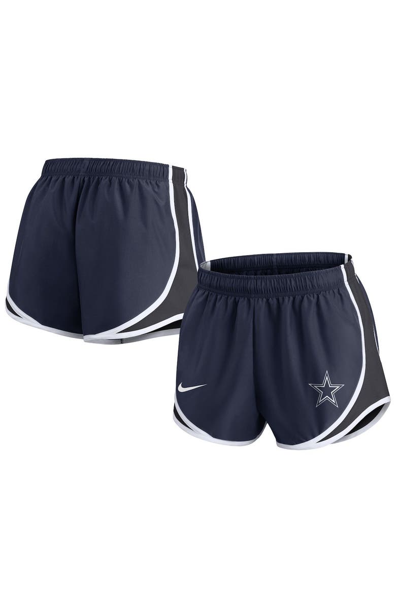 Nike Women's Nike Navy Dallas Cowboys Plus Size Tempo Shorts, Main, color, Navy