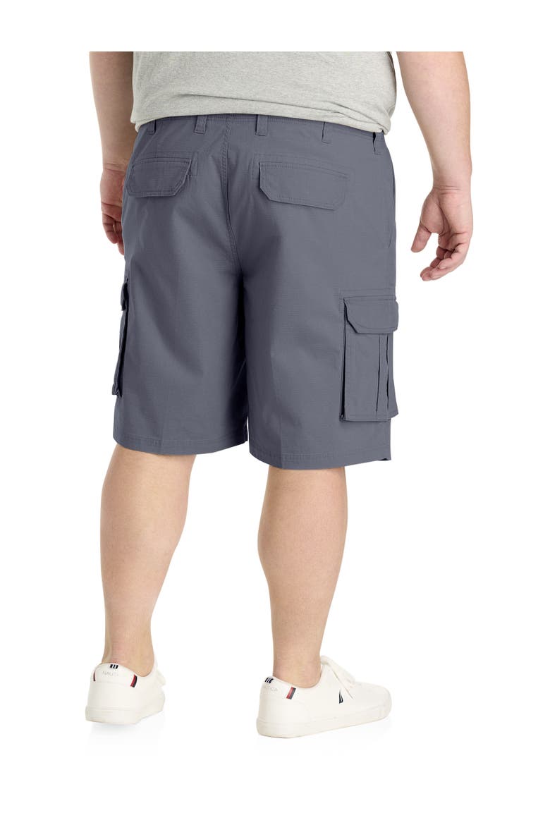 Big & Tall Stretch Ripstop Cargo Shorts, Alternate, color, GREY
