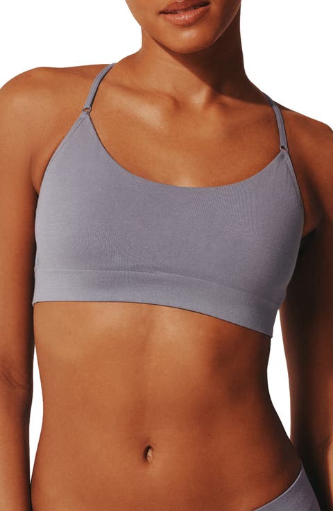 Seamless Stretch Cotton Blend Wireless Bralette