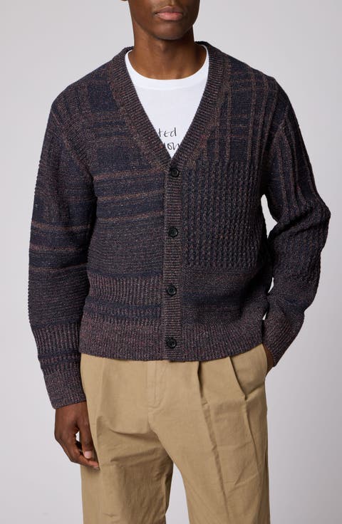Marled Colorblock Cardigan
