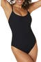 Amalfi Rib Long Torso One-Piece Swimsuit