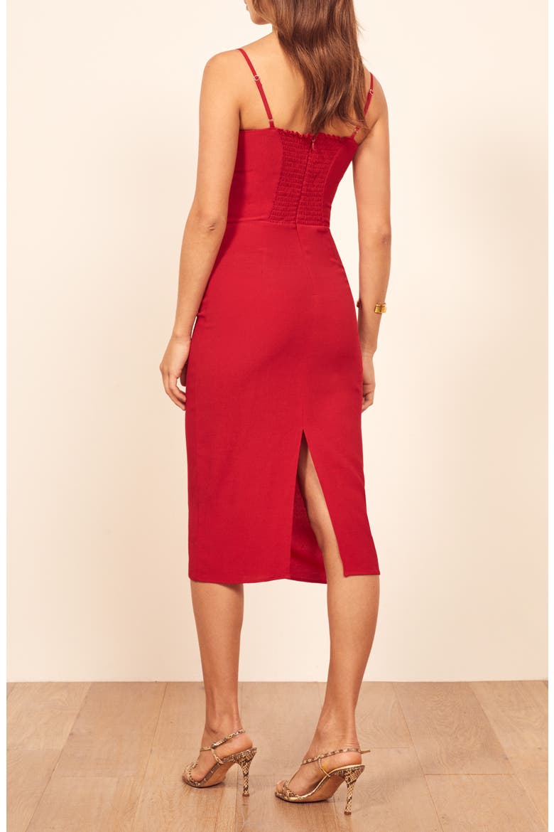 Isabel Sheath Dress, Alternate, color, CHERRY