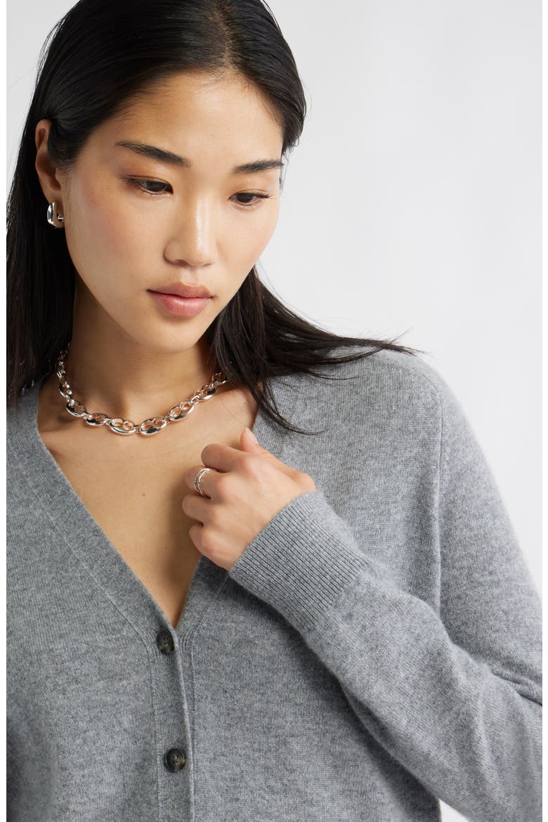 Puffy Mariner Link Necklace, Alternate, color, SILVER