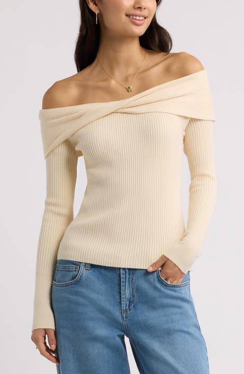 Off the Shoulder Cozy Sweater