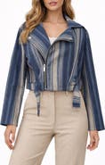 SAACHI Striped Denim Jacket