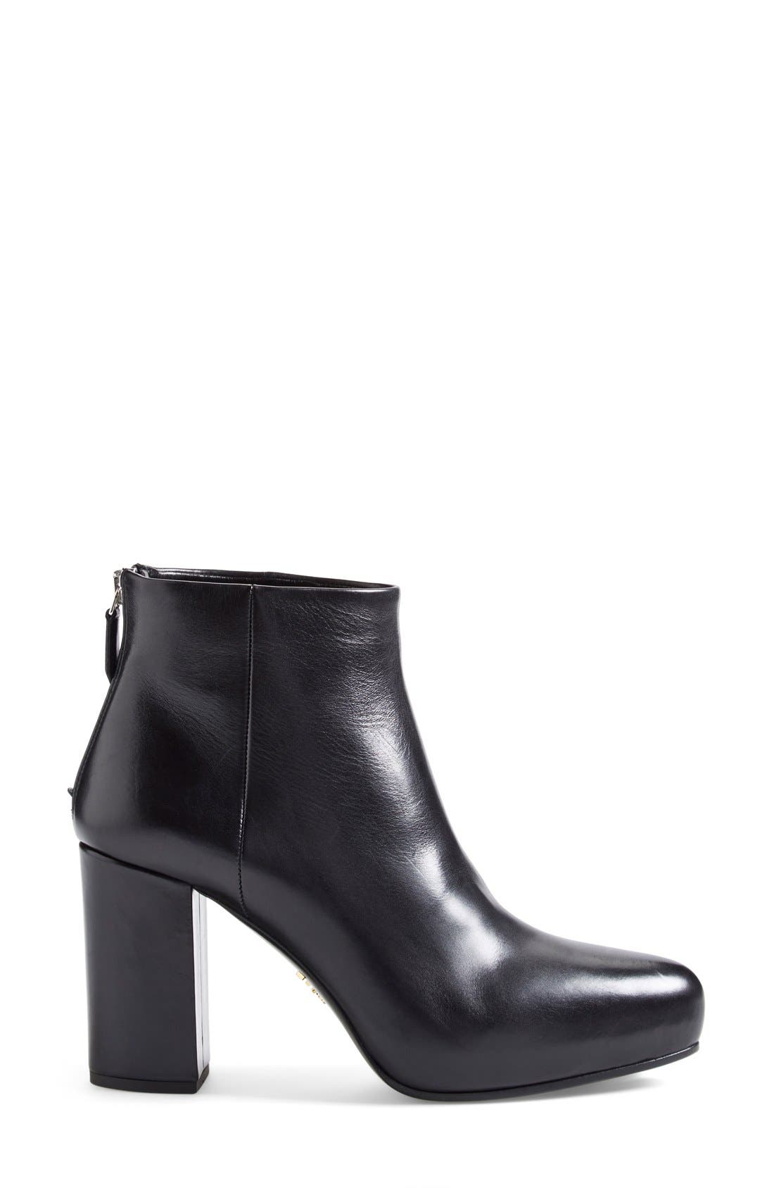 Prada Block Heel Boot, Alternate, color, 