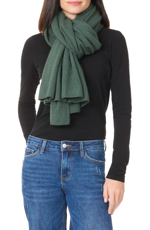 Amicale Cashmere Travel Wrap Scarf In Brown