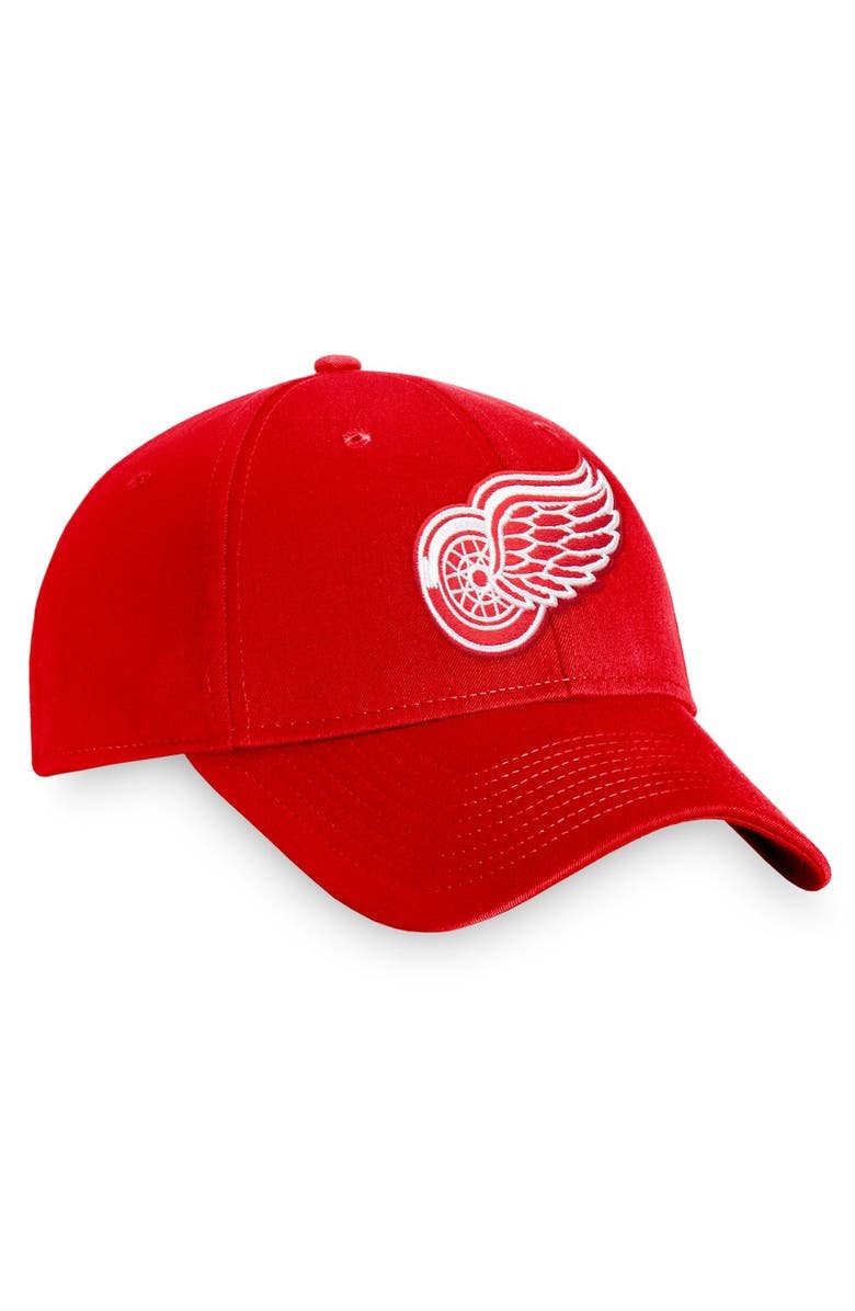 FANATICS Men's Fanatics Branded Red Detroit Red Wings Core Adjustable Hat, Alternate, color,