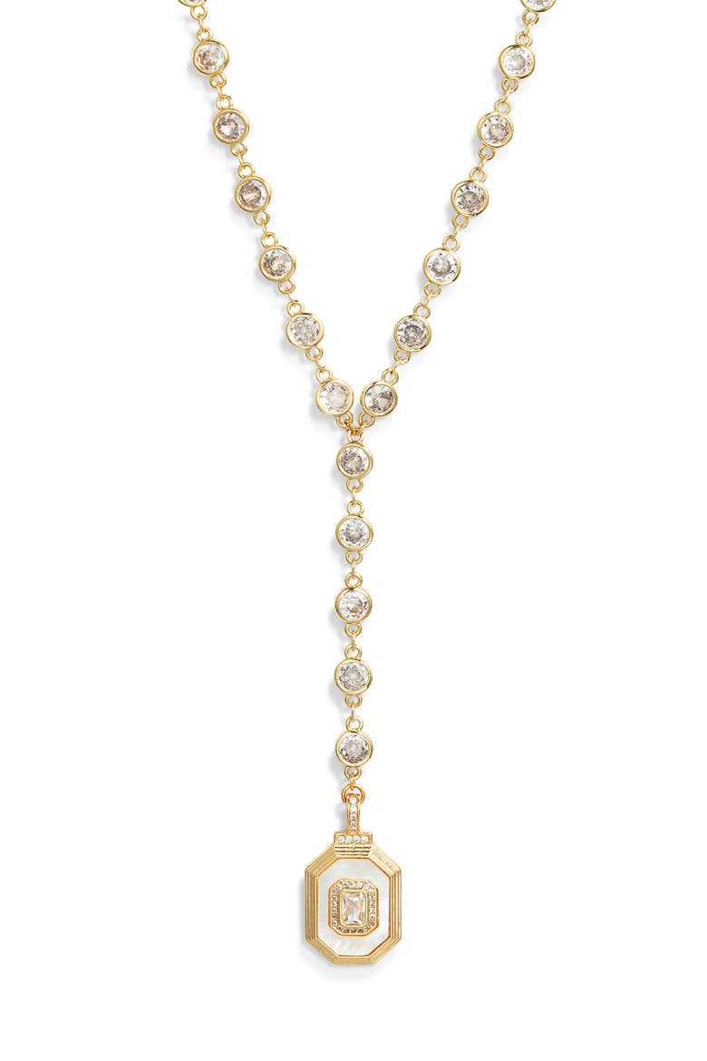 Royalty Y-Necklace, Main, color, GOLD