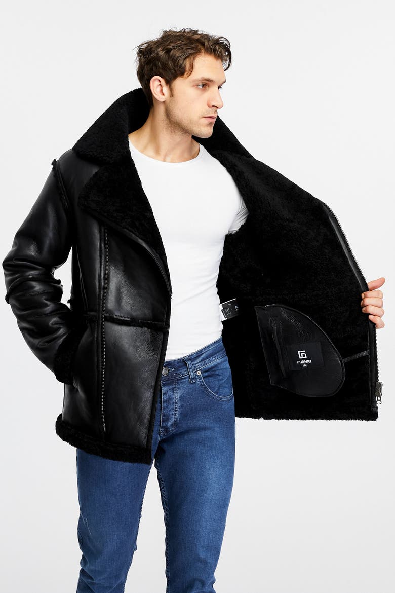 Shearling Coat, Alternate, color, Brown