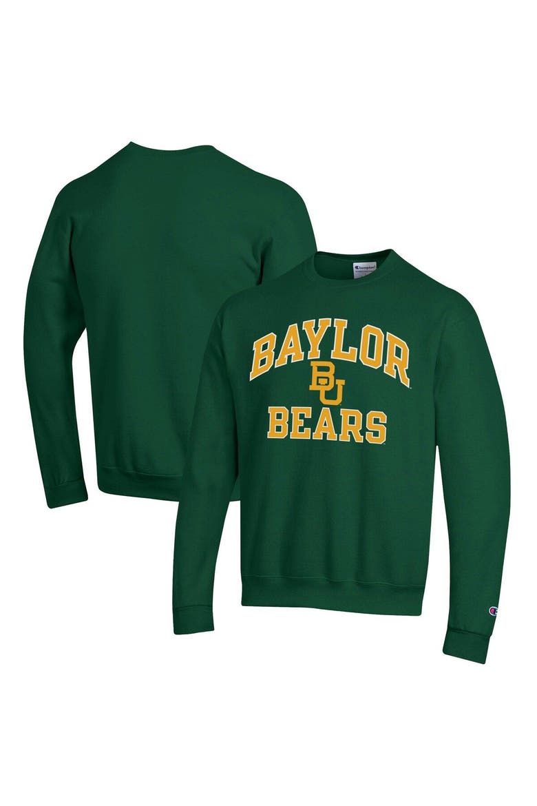 Men's Champion Green Baylor Bears High Motor Pullover Sweatshirt, Main, color, Green