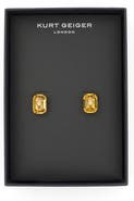 Kurt Geiger London Crystal Emerald Stud Earrings