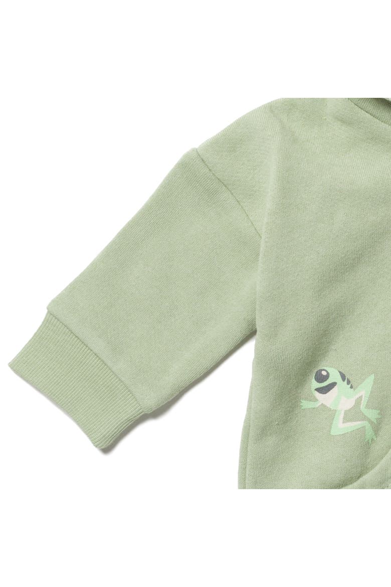 The Mandalorian Grogu Cosplay Fleece Zip-Up Hoodie, Alternate, color, Grogu Sage Green