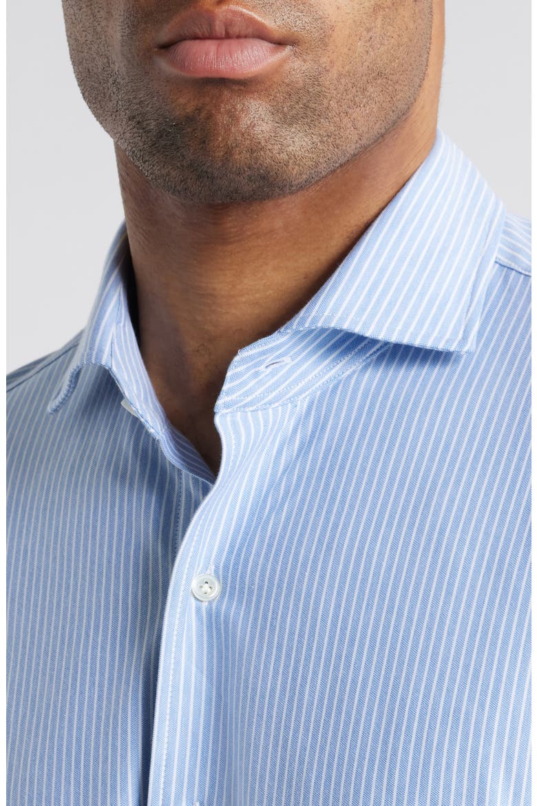 Excursionist Flex Thin Stripe Button-Up Shirt, Alternate, color, ANGELITE