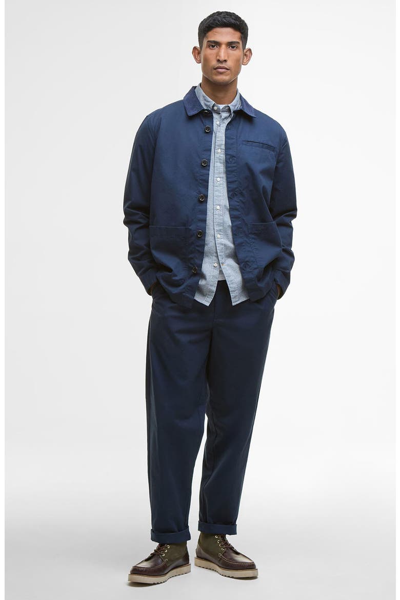 Cole Tailored Poplin Overshirt, Alternate, color, NAVY