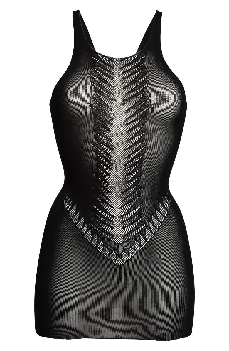 Hauty Mesh Hosiery Chemise, Alternate, color, 