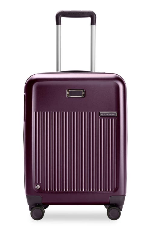 Briggs & Riley Sympatico Global 21-Inch Expandable Spinner Carry-On in Plum 