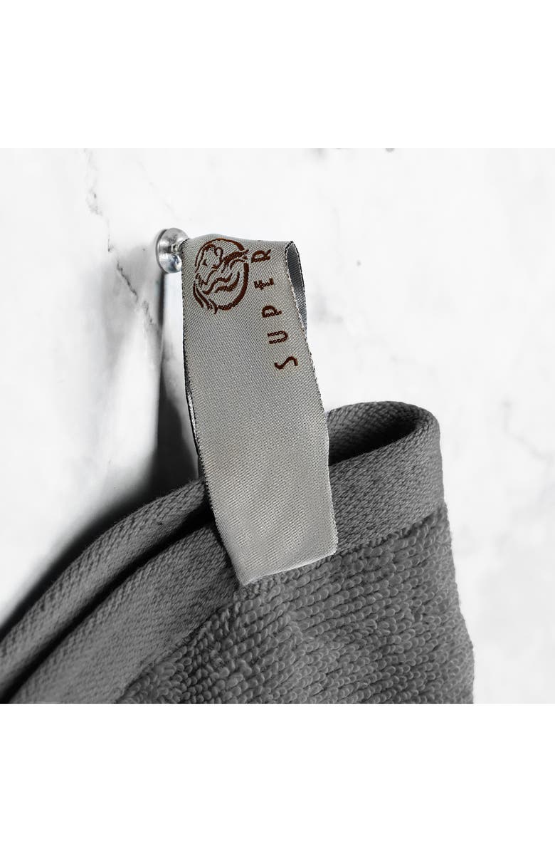 Superior 3-Piece Turkish Cotton Towel Set, Alternate, color, Charcoal