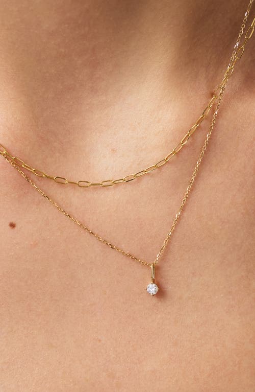 Ana Luisa 10k Gold Lab Grown Diamond Layered Necklace In Gold