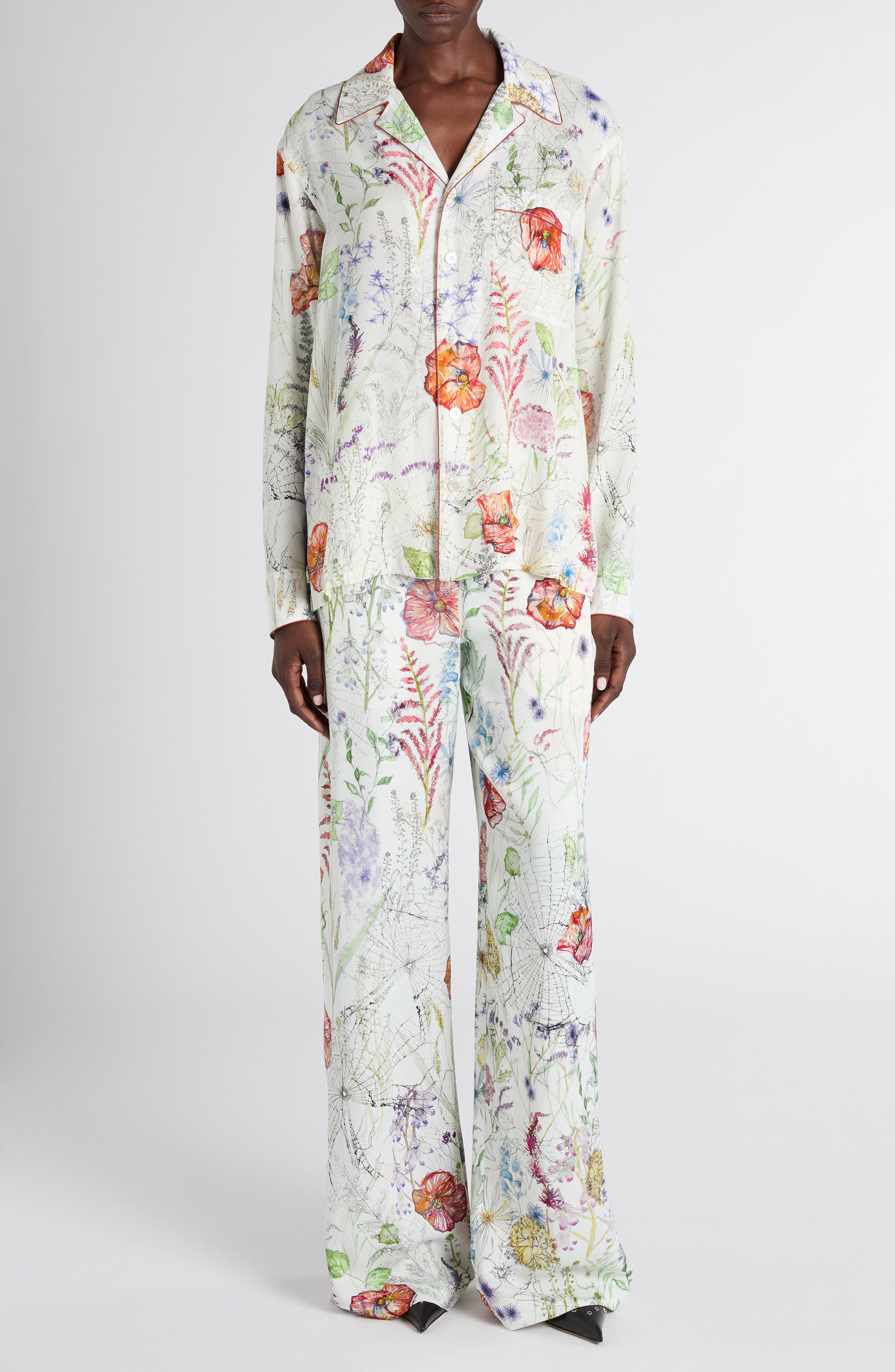Meadow Floral Print Pants - image 2
