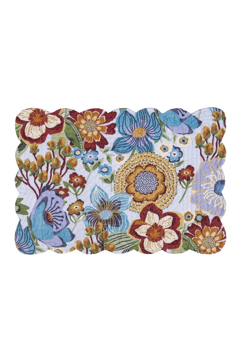Calanthe Placemat Collection Sets of 6, Alternate, color, Blue