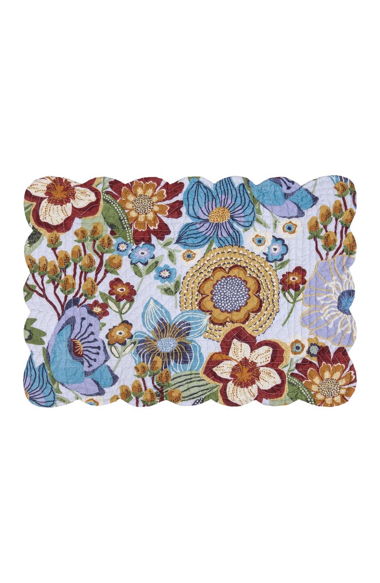 C&F Home Calanthe Set of 6 Placemats  13" x 19", Alternate, color, Blue