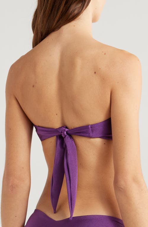 Kulani Kinis Strapless O-ring Bikini Top In Sugar Plum
