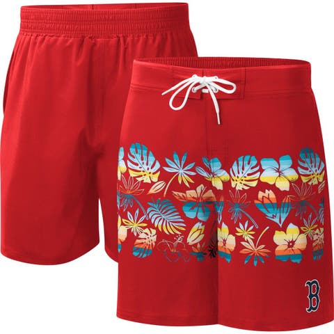 Men's G-III Sports by Carl Banks  Red Boston Red Sox Breeze Volley Swim Shorts