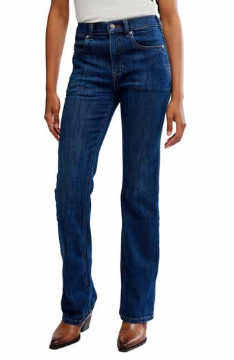 Free People Double Knot High Waist Straight Leg Jeans