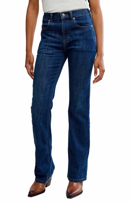 Free People Double Knot High Waist Straight Leg Jeans
