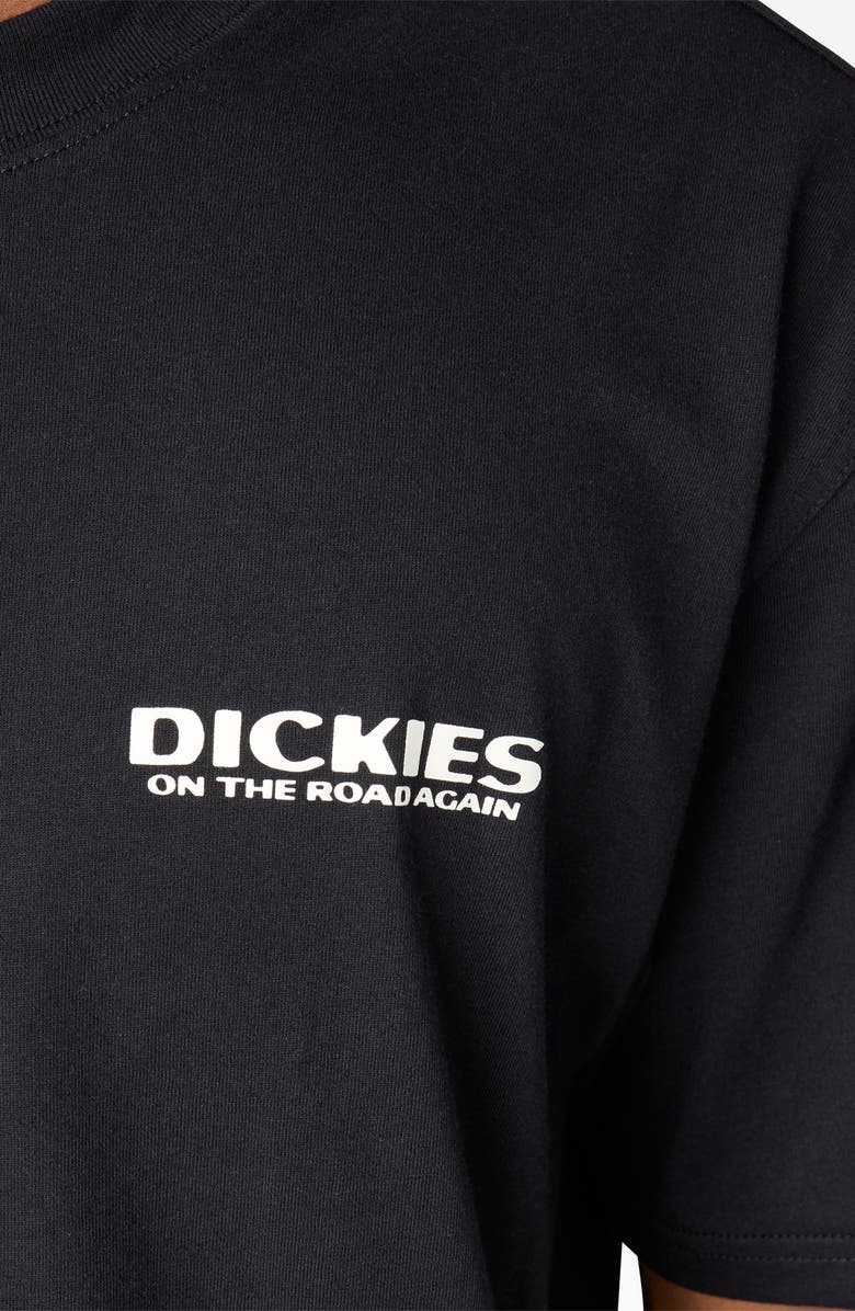 Dickies Burns Logo Cotton Graphic T-Shirt, Alternate, color, Black